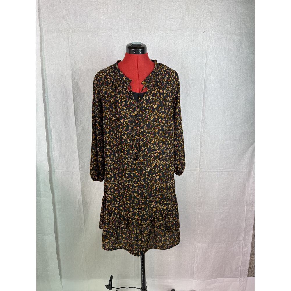 Old Navy Womwns Floral Long Sleeve Casual Dress Size XS Pullover C613